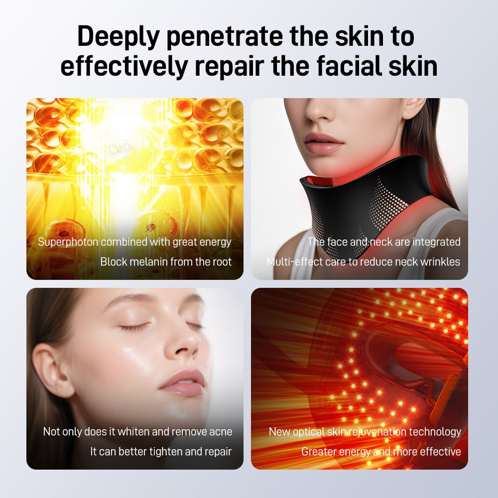 Photon Therapy LED Facial Mask with Neck Care - PURE VIBE LIMTED