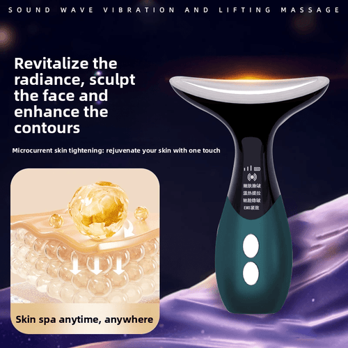 facial micro current hot compress beauty instrument - PURE VIBE LIMTED