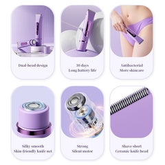 Rechargeable Dual Head Hair Removal Trimmer - PURE VIBE LIMTED