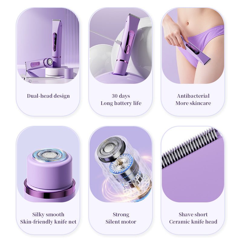 Rechargeable Dual Head Hair Removal Trimmer - PURE VIBE LIMTED
