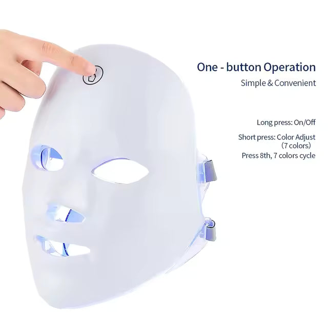Rechargeable LED Light Therapy Facial Mask