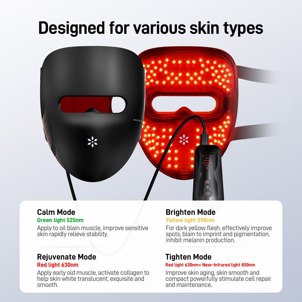Photon Therapy LED Facial Mask with Neck Care - PURE VIBE LIMTED