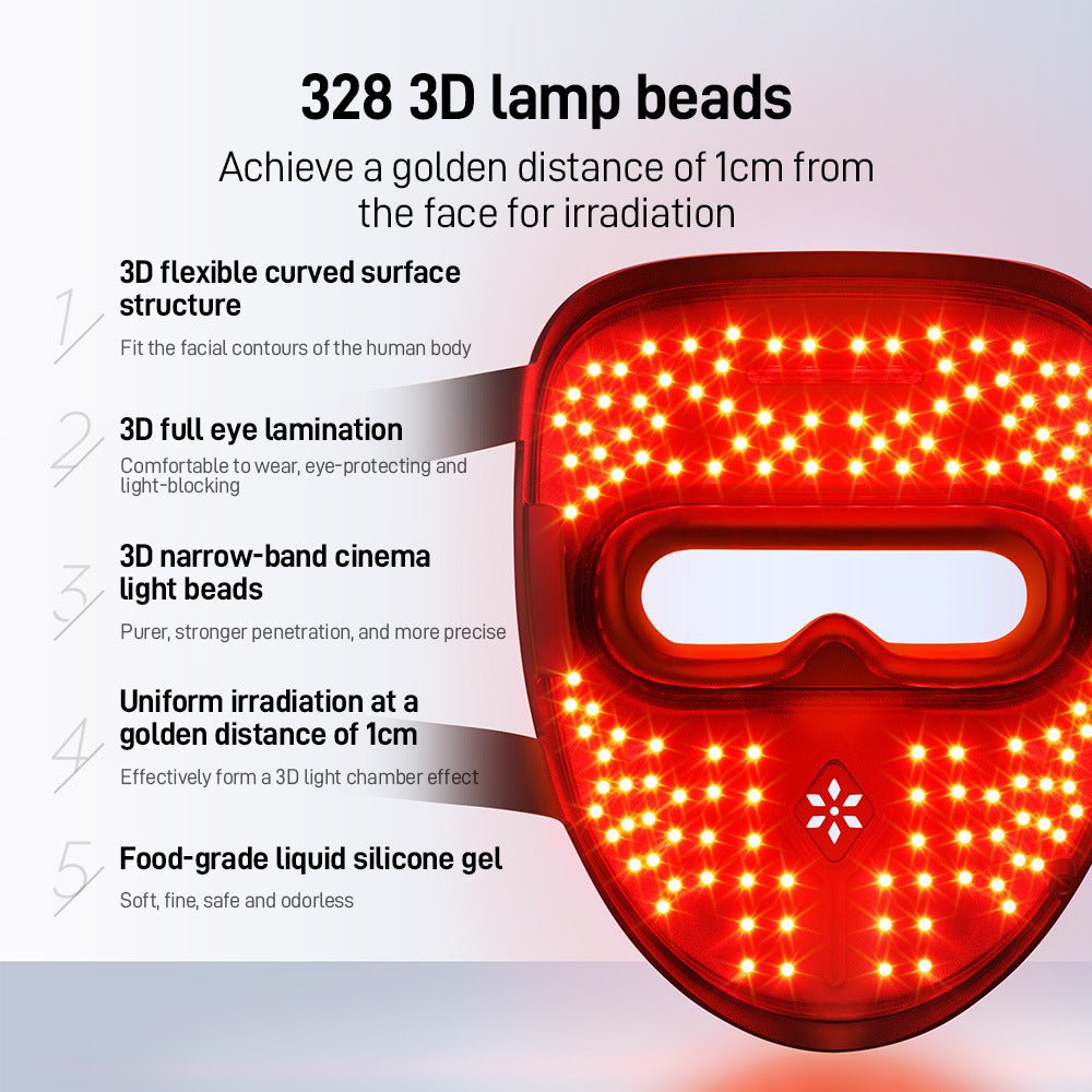 Photon Therapy LED Facial Mask with Neck Care - PURE VIBE LIMTED